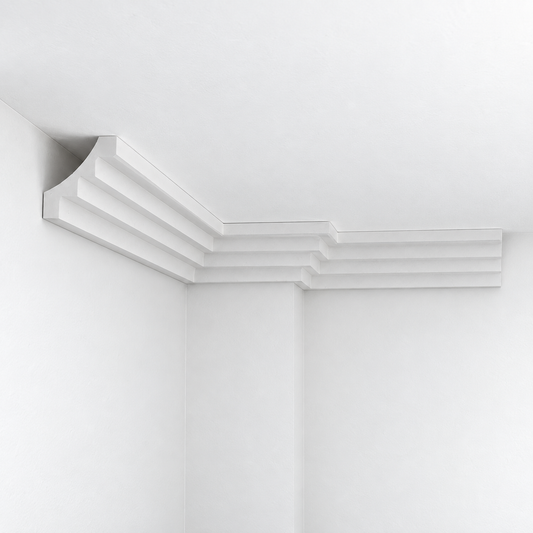 Stuckleiste C-18 – Deckenleiste aus Gips 100x100 mm