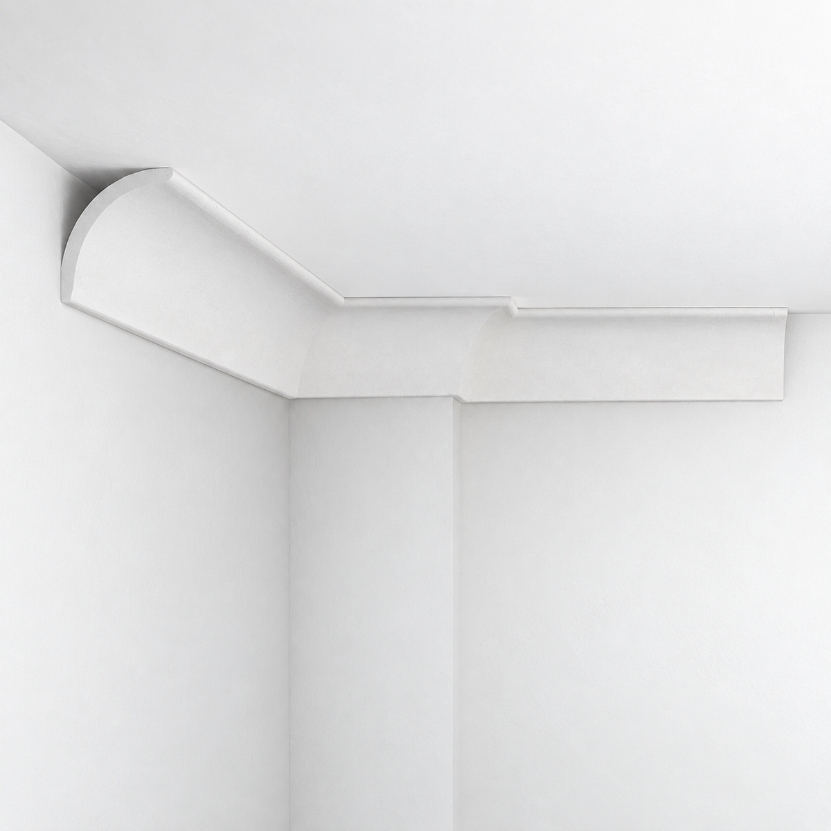 Stuckleiste C-19 – Deckenleiste aus Gips 110x110 mm