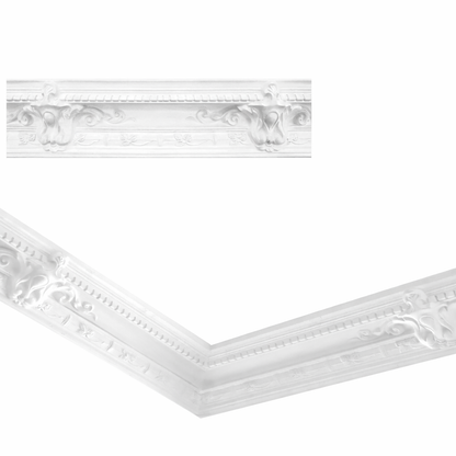 Stuckleiste C-23 – Deckenleiste aus Gips 175x150 mm