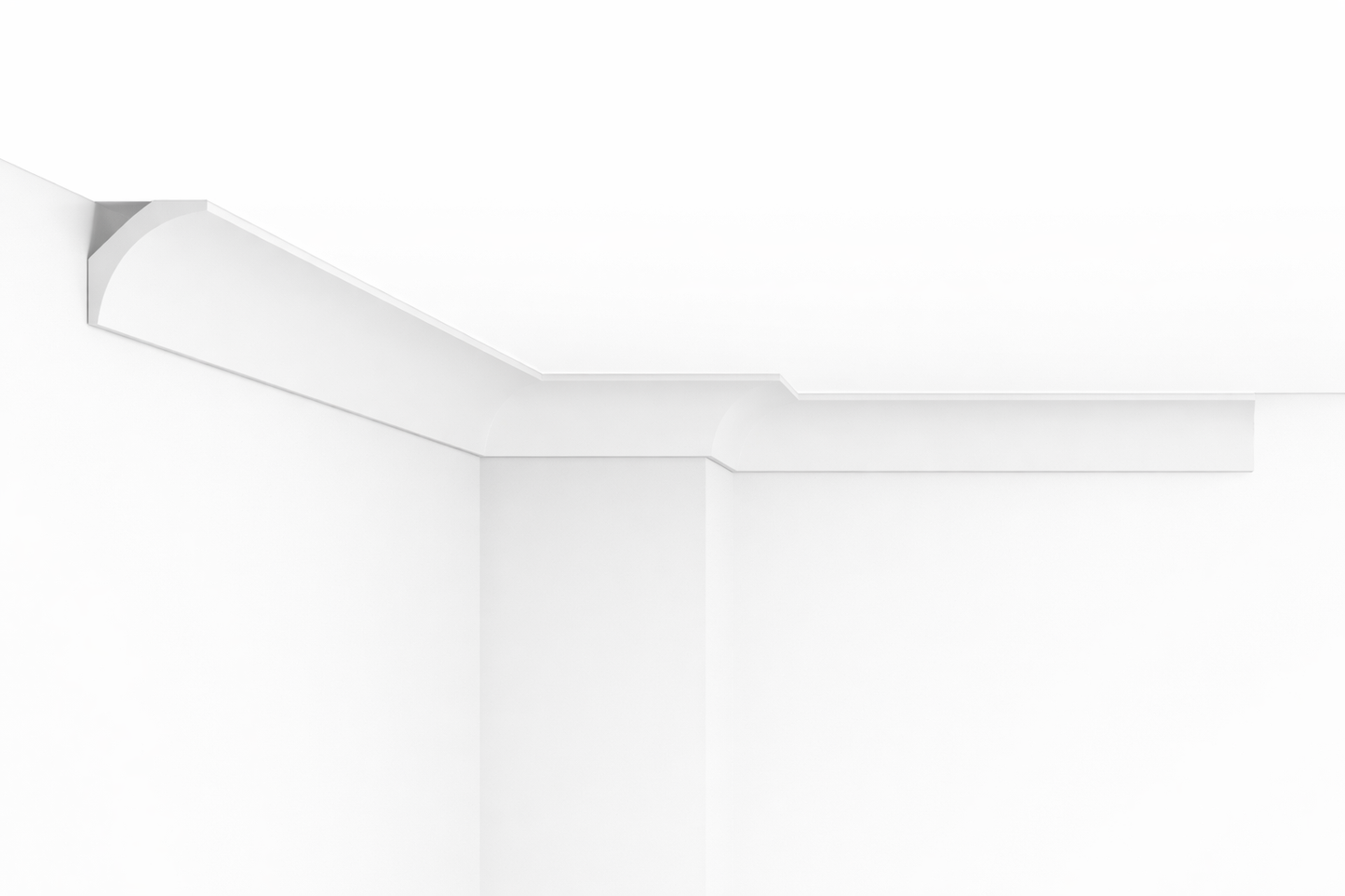 Stuckleiste C-25 – Deckenleiste aus Gips 75x75 mm