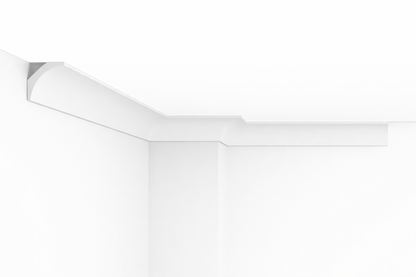 Stuckleiste C-25 – Deckenleiste aus Gips 75x75 mm