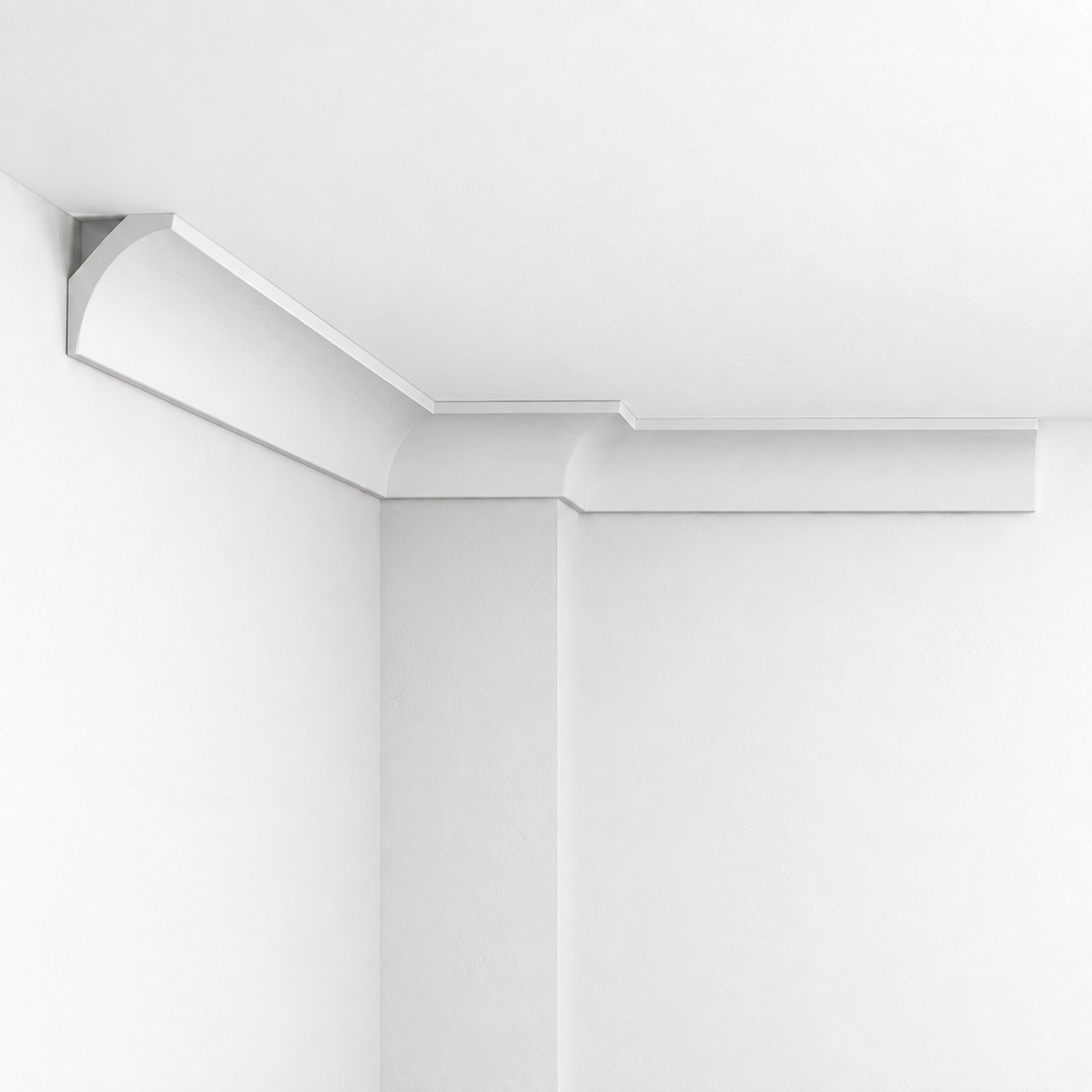 Stuckleiste C-25 – Deckenleiste aus Gips 75x75 mm