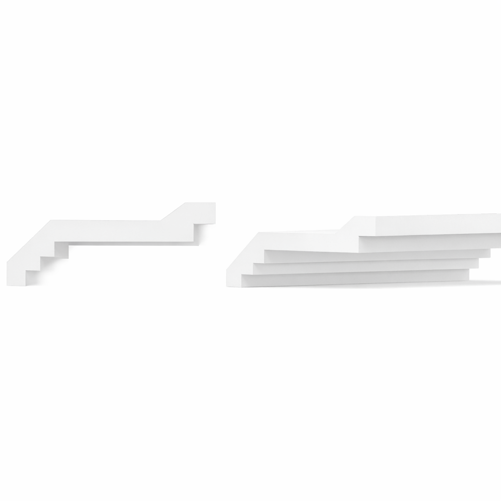 Stuckleiste C-26 – Deckenleiste aus Gips 240x100 mm