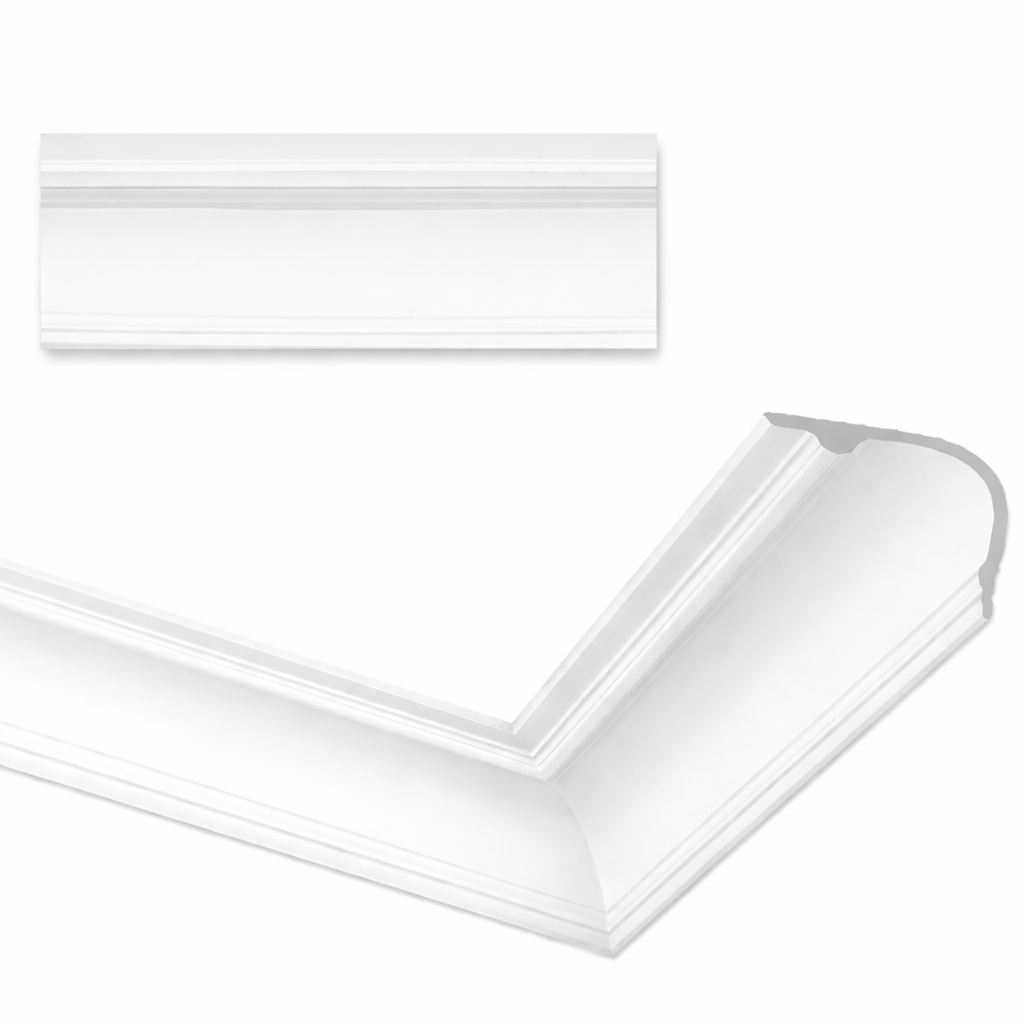 Stuckleiste C-36 – Deckenleiste aus Gips 250x160 mm