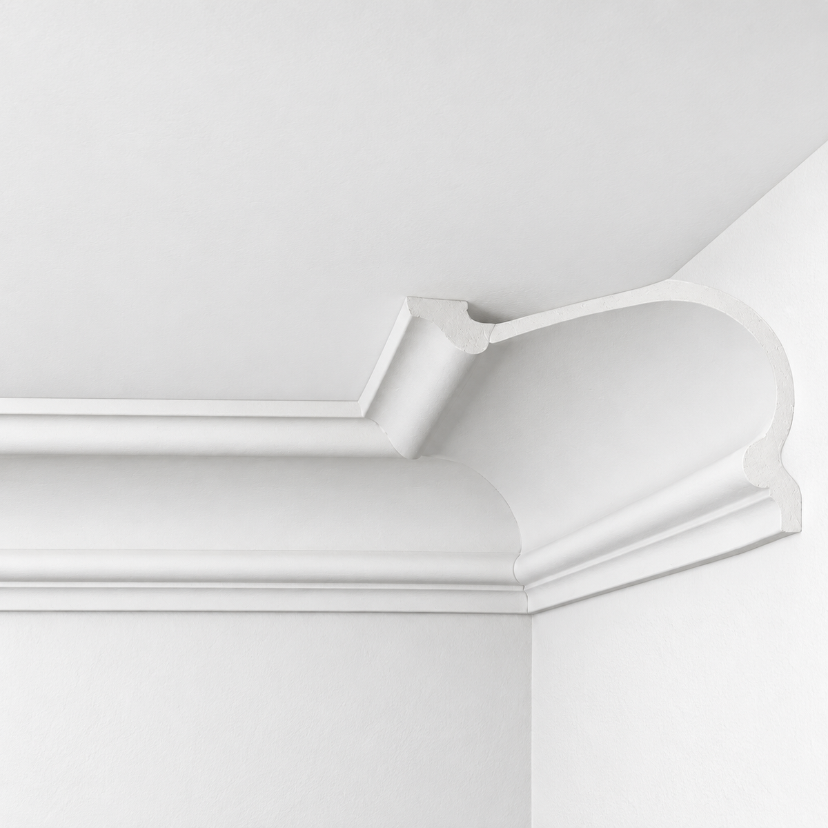 Stuck Deckenleiste C-34 – Stuckleiste aus Gips 200×125 mm