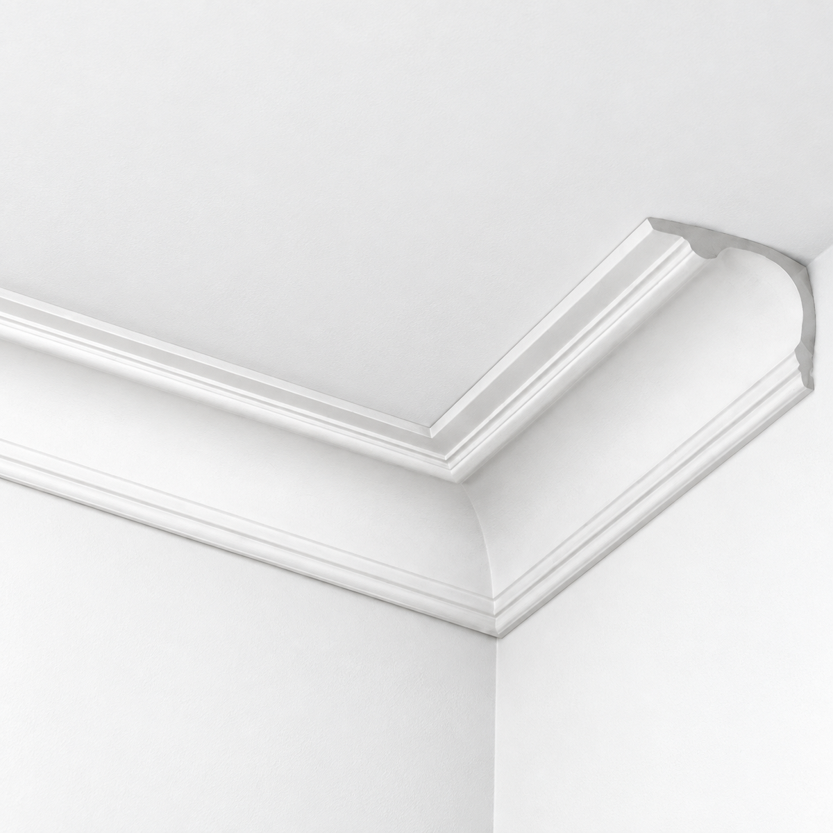Stuckleiste C-36 – Deckenleiste aus Gips 250x160 mm
