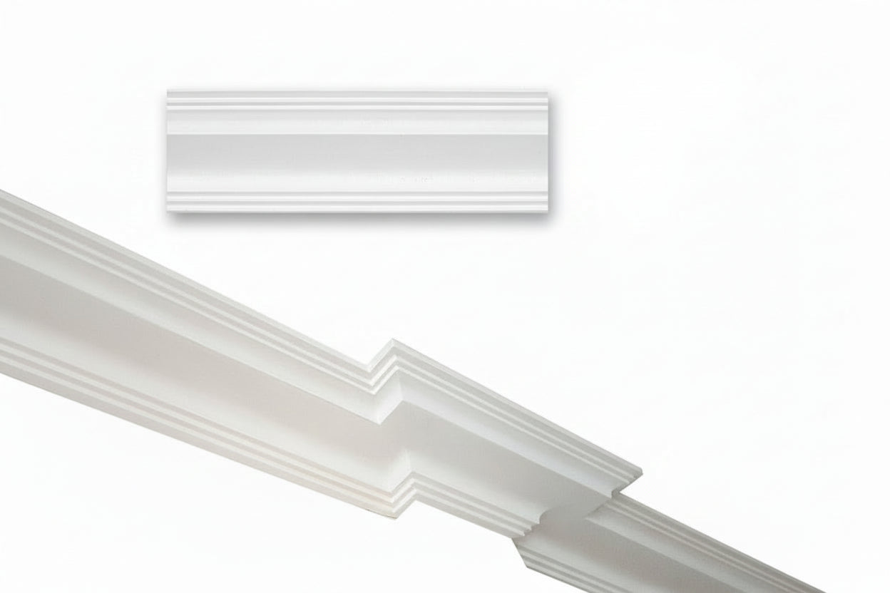 Stuckleiste C-38 – Deckenleiste aus Gips 115x150 mm