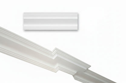 Stuckleiste C-38 – Deckenleiste aus Gips 115x150 mm