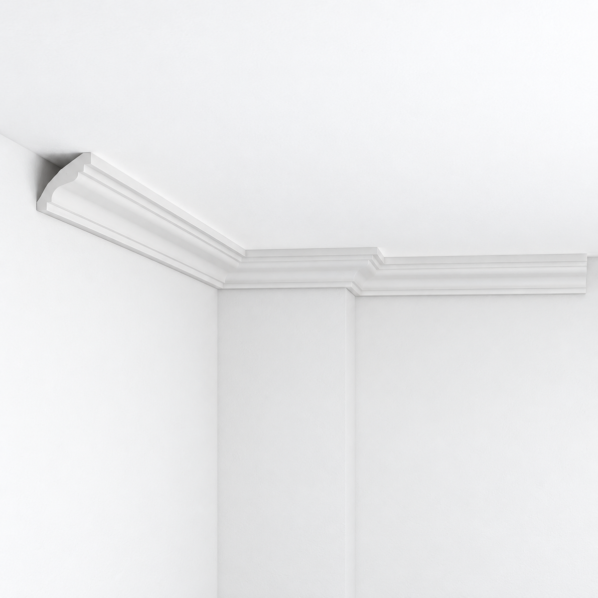Stuckleiste CE-910 – Deckenleiste aus Gips 65x55 mm