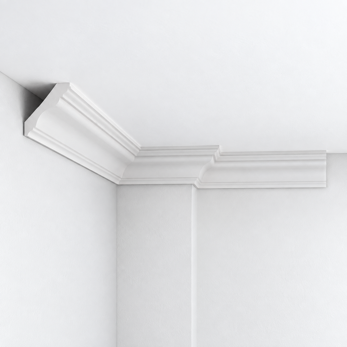 Stuckleiste CE-913 – Deckenleiste aus Gips 95x90 mm