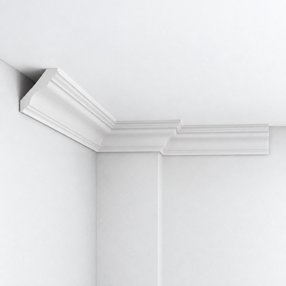 Stuckleiste CE-913 – Deckenleiste aus Gips 95x90 mm
