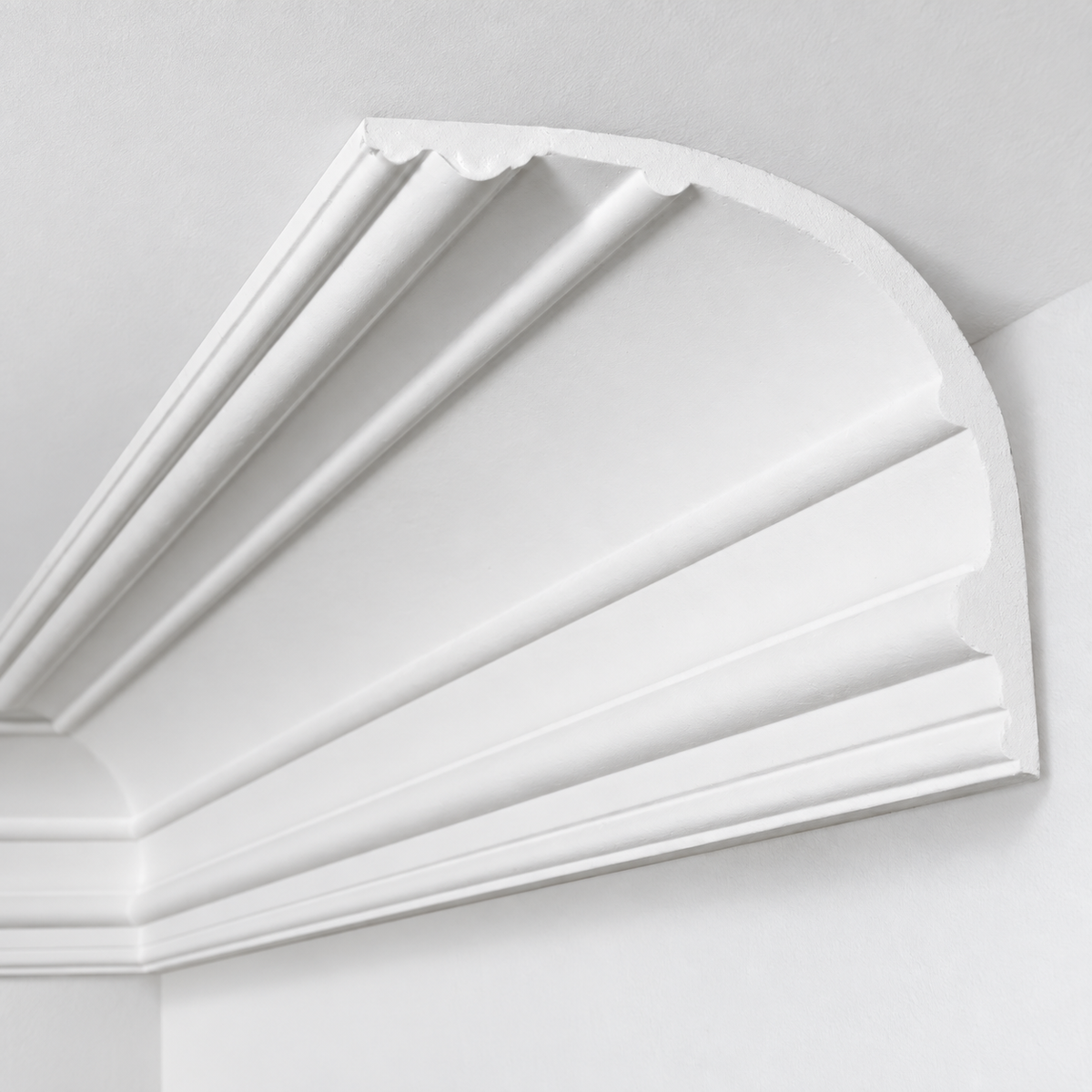 Stuckleiste CE-9/S – Deckenleiste aus Gips 180x190 mm