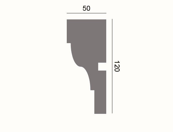 Fassadengesims G-18 A - 120 Fassadenprofil