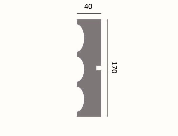 Fassadenleiste L-42 A 170x40 Fassadenprofil