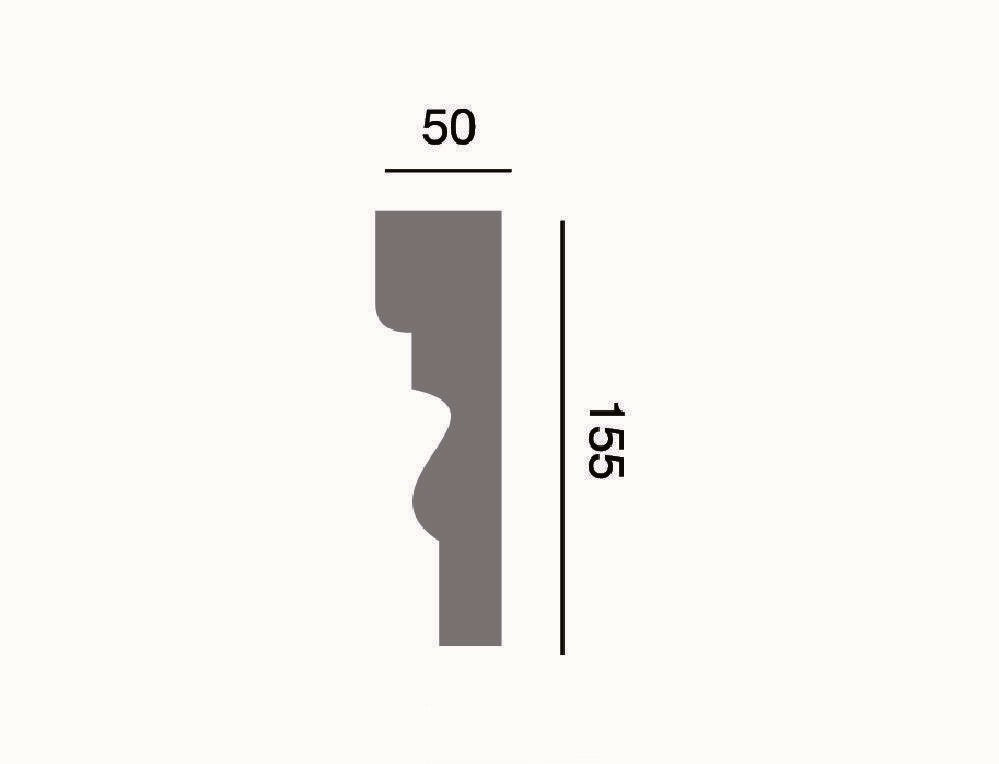 Fassadenleiste L-51 A 155x50 Fassadenprofil