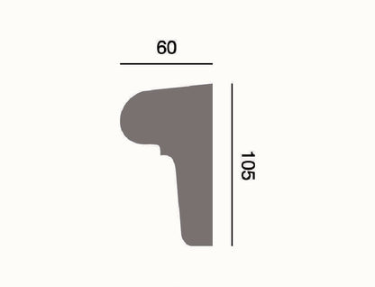 Fassadenleiste L-56 A 105x60 Fassadenprofil