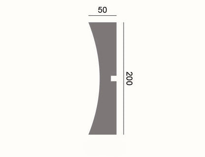 Fassadenleiste L-22 A 200x50 Fassadenprofil Sockelleiste