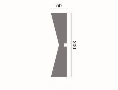 Fassadenleiste L-23 A 200x50 Fassadenprofil Sockelleiste
