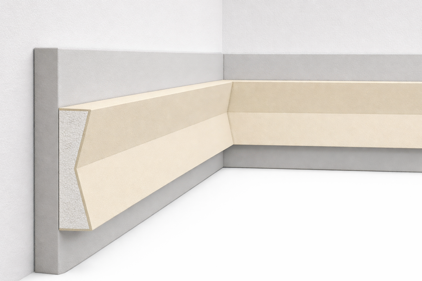 Fassadenleiste L-23 A 200x50 Fassadenprofil Sockelleiste