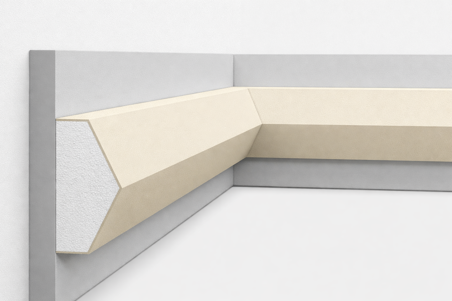Fassadenleiste L-25 A 200x100 Fassadenprofil Sockelleiste
