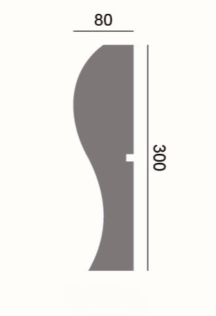 Fassadenleiste L-30 A 300x80 Fassadenprofil