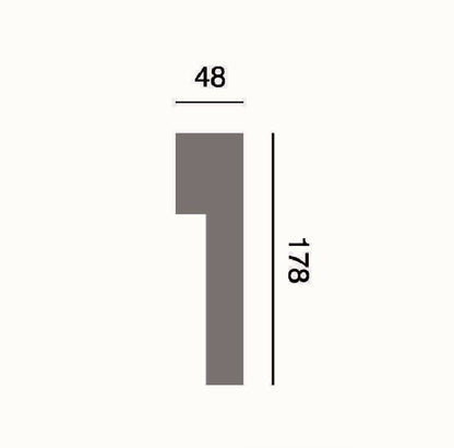 Fassadenleiste L-33 A 178x48 Fassadenprofil