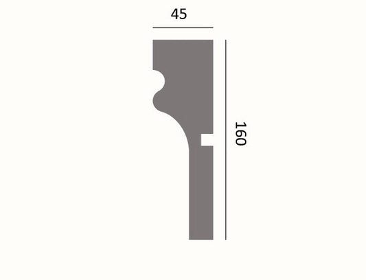 Fassadenleiste L-35 A 160x45 Fassadenprofil