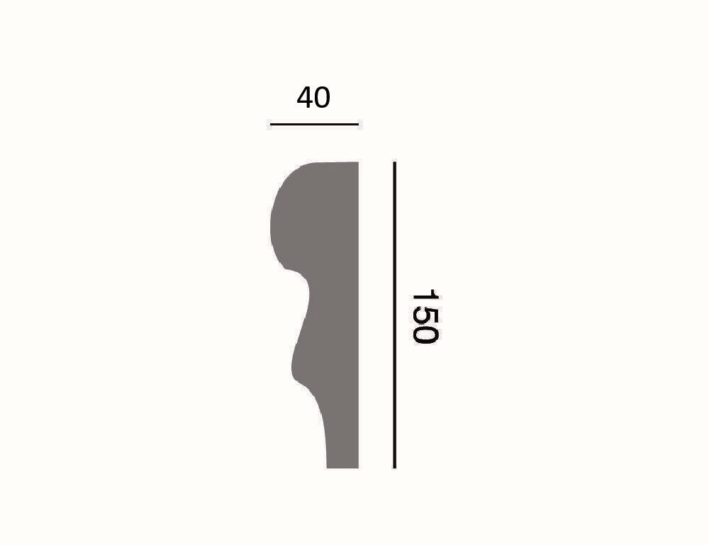 Fassadenleiste L-37 A 150x40 Fassadenprofil
