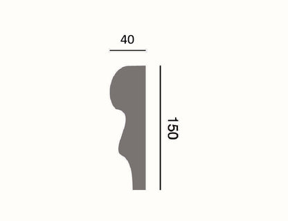 Fassadenleiste L-37 A 150x40 Fassadenprofil