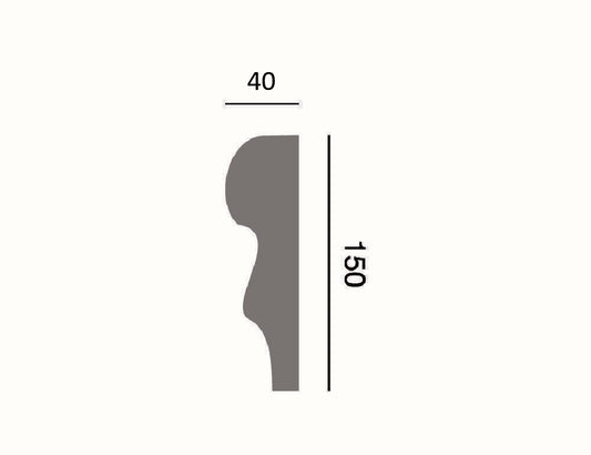 Fassadenleiste L-37 A 150x40 Fassadenprofil