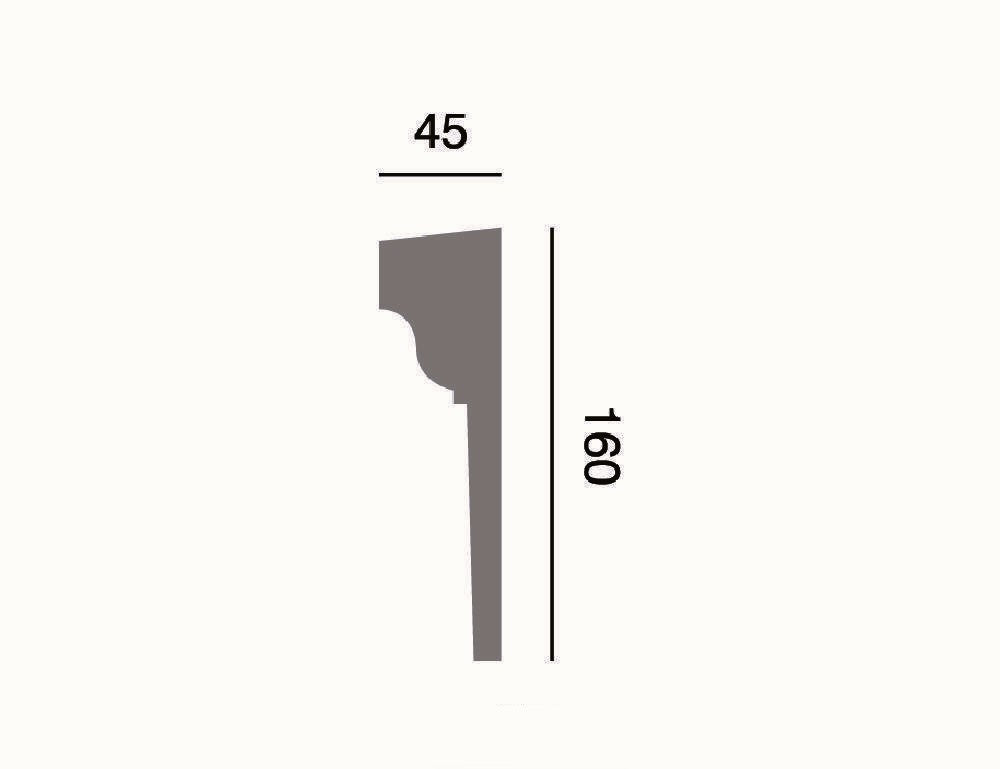 Fassadenleiste L-38 A 160x45 Fassadenprofil