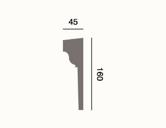 Fassadenleiste L-38 A 160x45 Fassadenprofil
