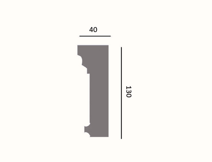 Fassadenleiste L-39 A 130x40 Fassadenprofil