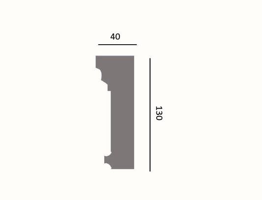 Fassadenleiste L-39 A 130x40 Fassadenprofil
