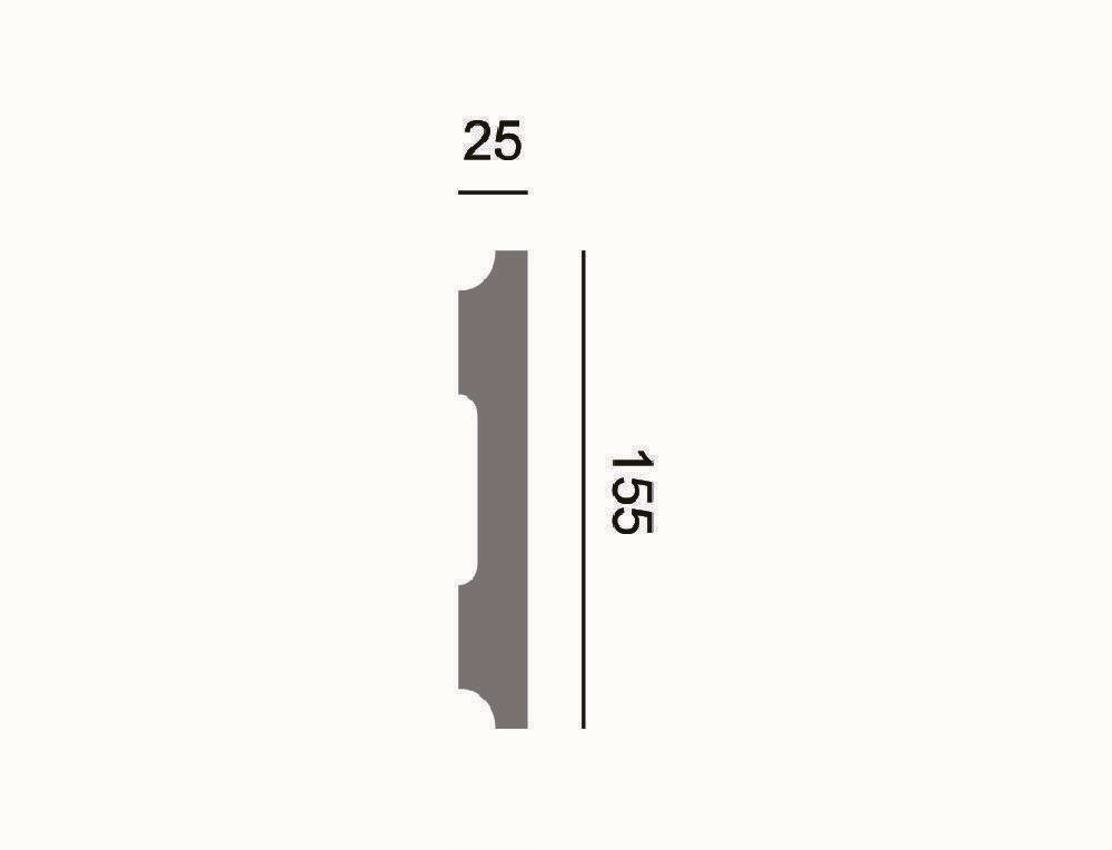 Fassadenleiste L-41 A 155x25 Fassadenprofil