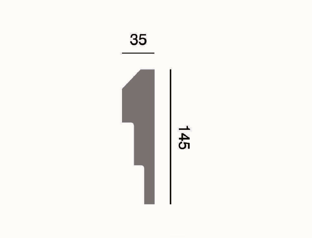 Fassadenleiste L-45 A 145x35 Fassadenprofil