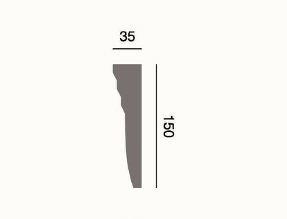 Fassadenleiste L-50 A 150x35 Fassadenprofil
