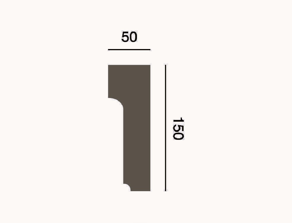 Fassadenleiste L-52 A 150x50 Fassadenprofil