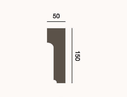 Fassadenleiste L-52 A 150x50 Fassadenprofil