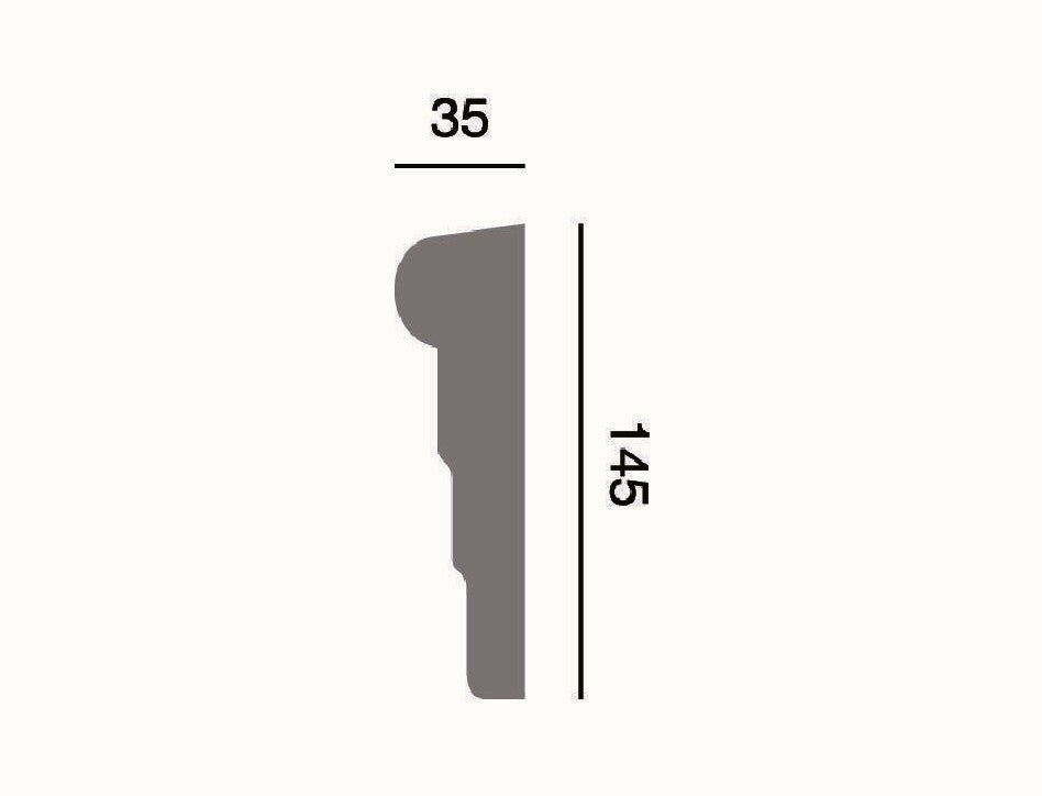 Fassadenleiste L-53 A 145x35 Fassadenprofil