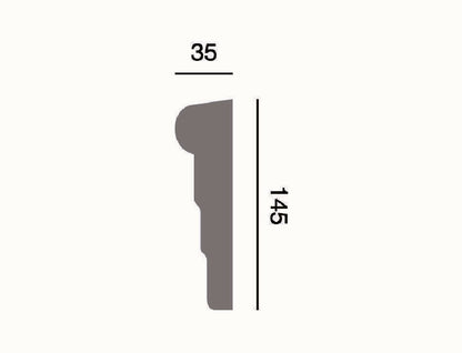 Fassadenleiste L-53 A 145x35 Fassadenprofil