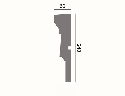 Fassadenleiste L-43 A 240x60 Fassadenprofil