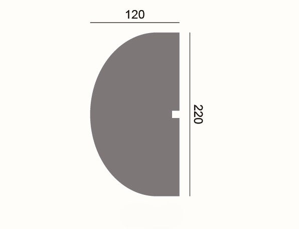 Fassadenleiste L-24 A 220x120 Fassadenprofil Sockelleiste