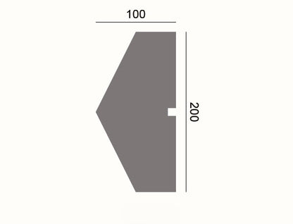 Fassadenleiste L-25 A 200x100 Fassadenprofil Sockelleiste
