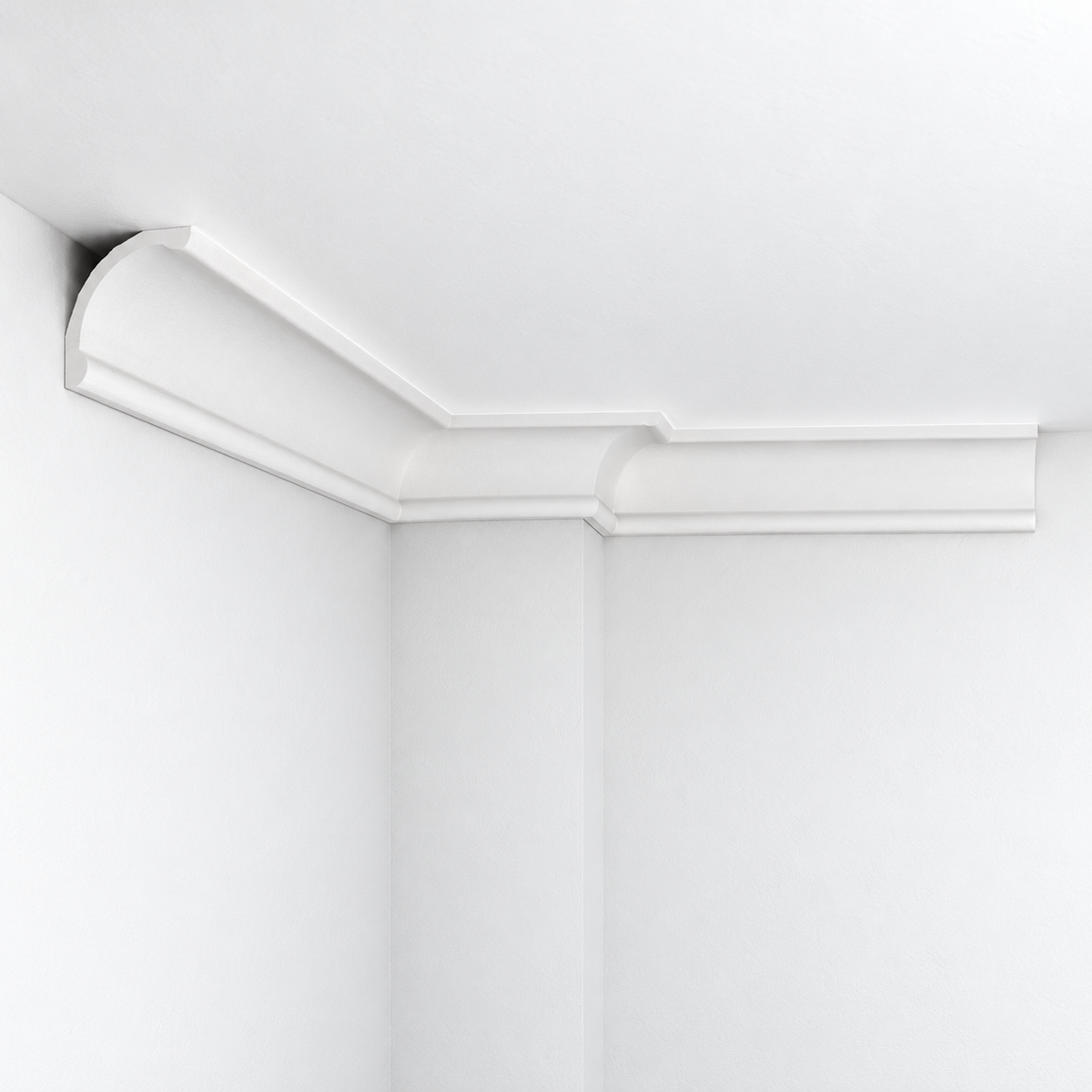 Stuckleiste P-06 – Deckenleiste aus Gips 90x90 mm