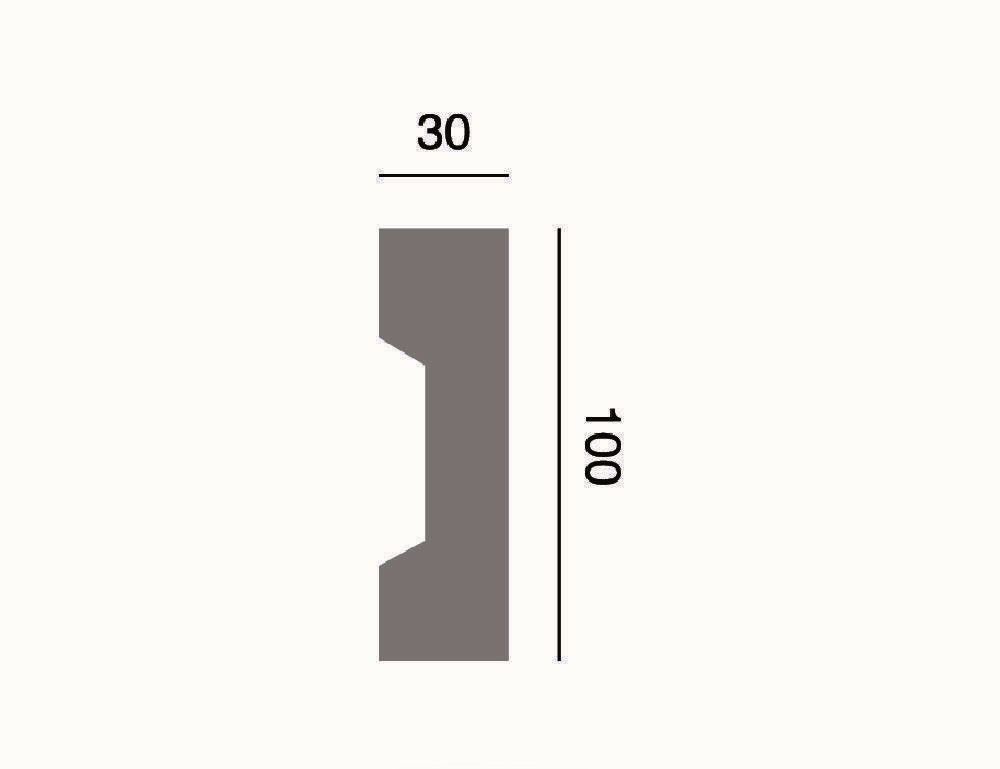 Fassadenleiste L-40 A 100x30 Fassadenprofil