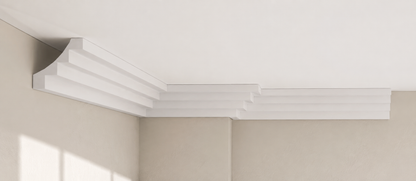Stuckleiste C-18 – Deckenleiste aus Gips 100x100 mm