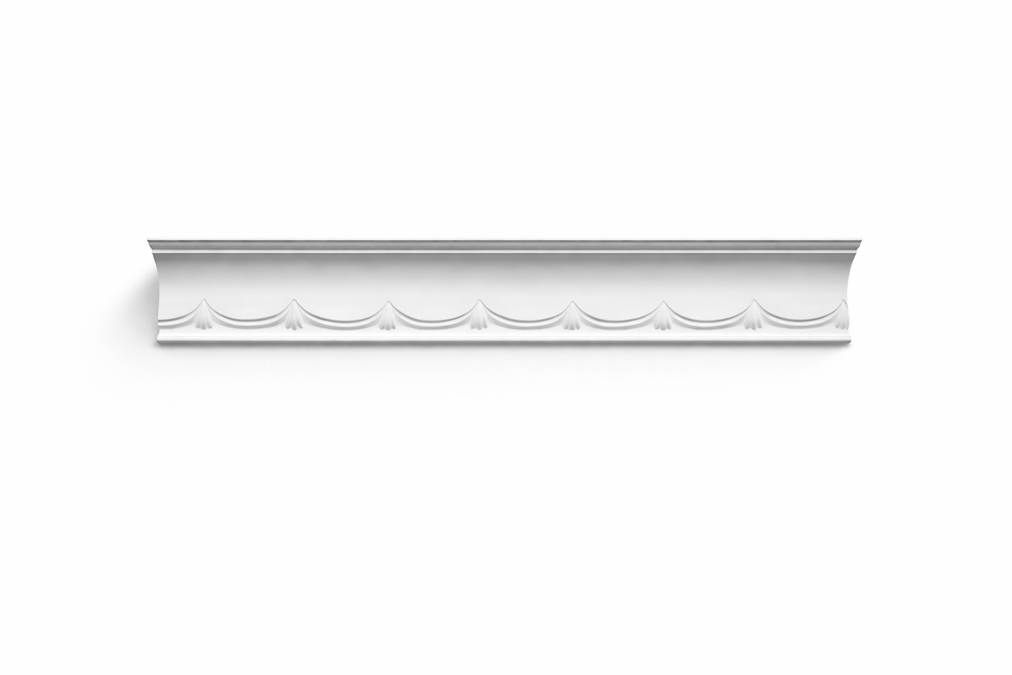 Stuckleiste C-10 – Deckenleiste aus Gips 90x80 mm