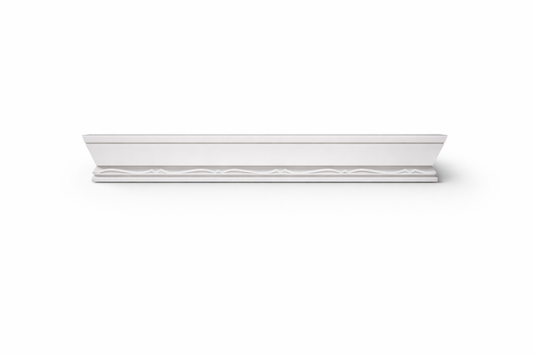 Stuckleiste C-11 – Deckenleiste aus Gips 80x58 mm