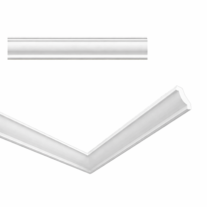Stuckleiste C-15 – Deckenleiste aus Gips 55x50 mm